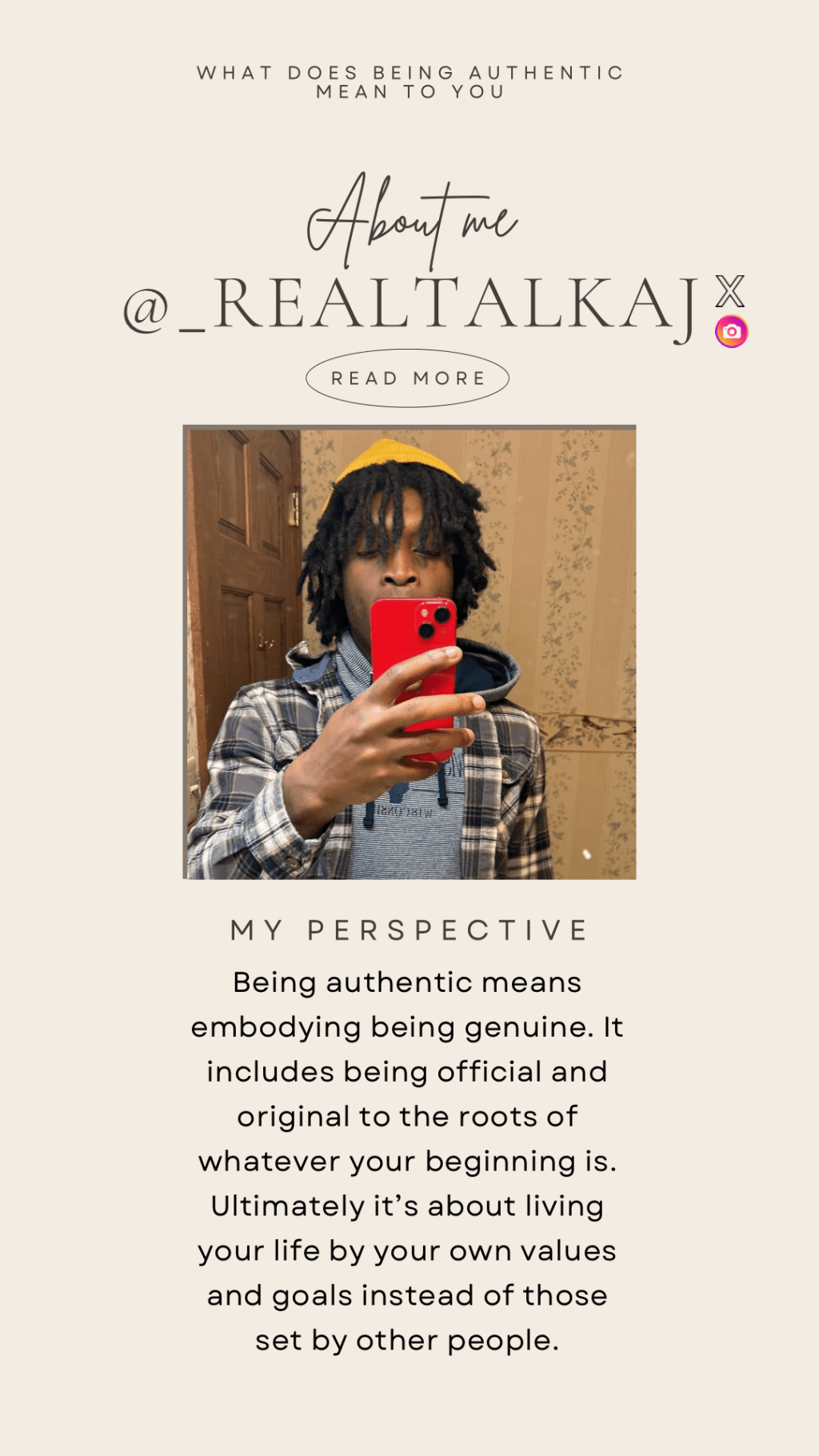 What does being authentic mean to you (MY perspective on the&nbsp;quality)