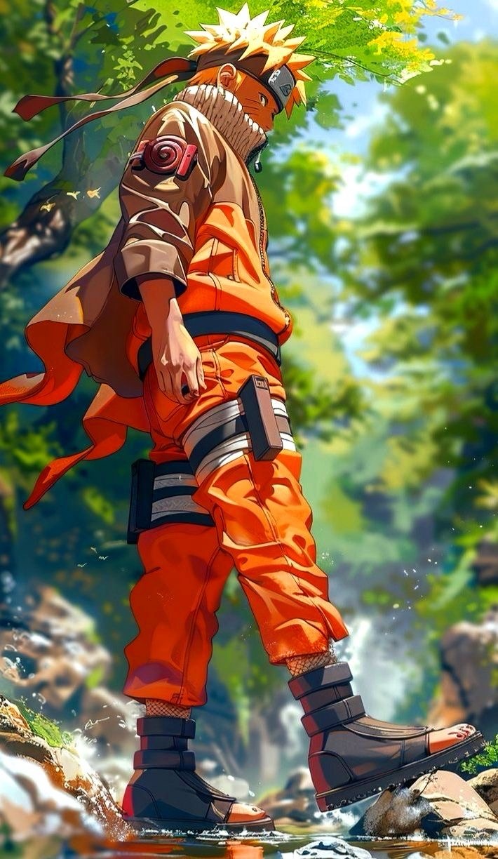 Why does naruto wear a white cloak?