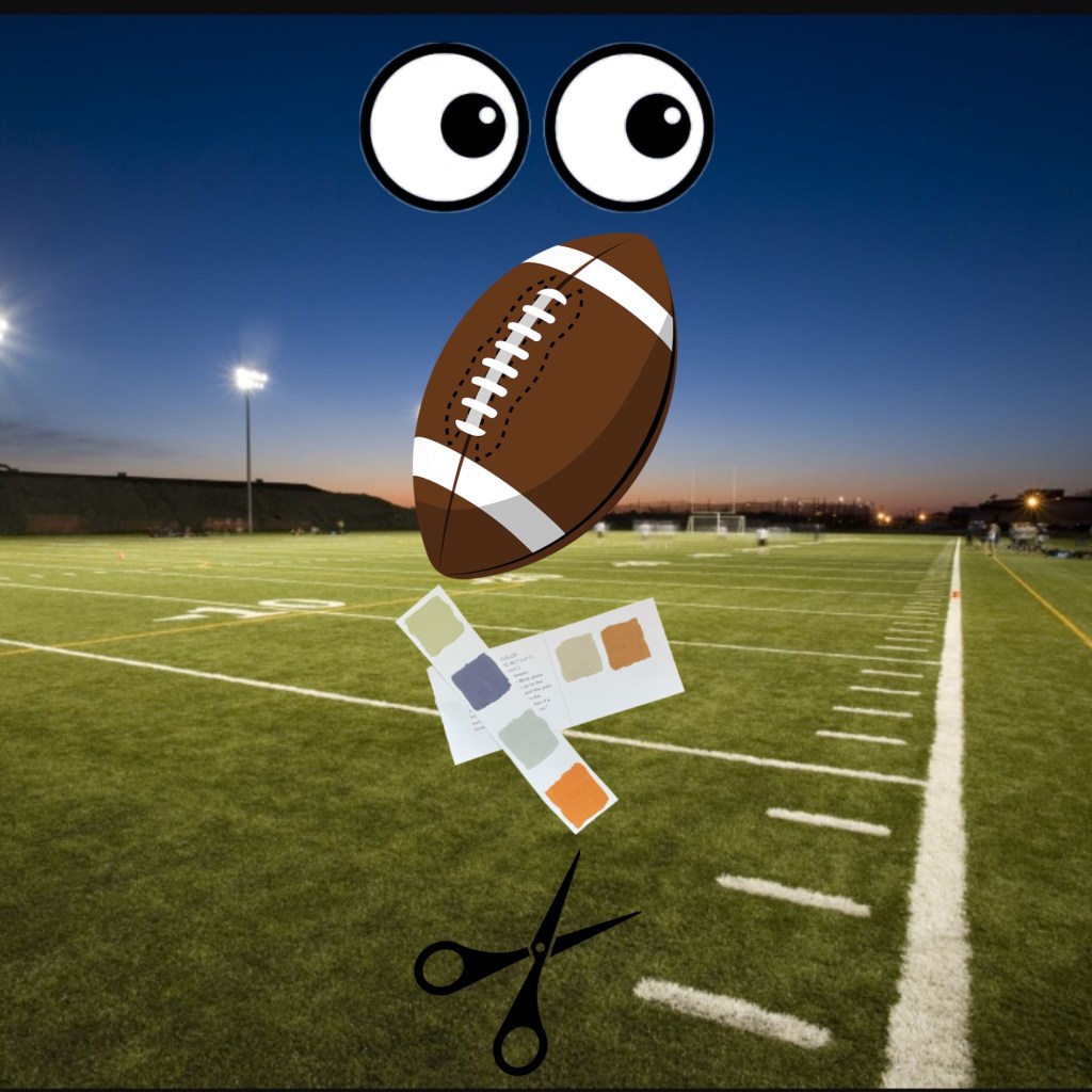 Why is a football brown?